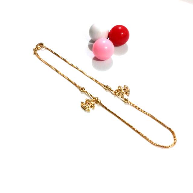 GELANG KAKI CHANEL / GELANG KAKI DEWASA / GELANG KAKI XUPING