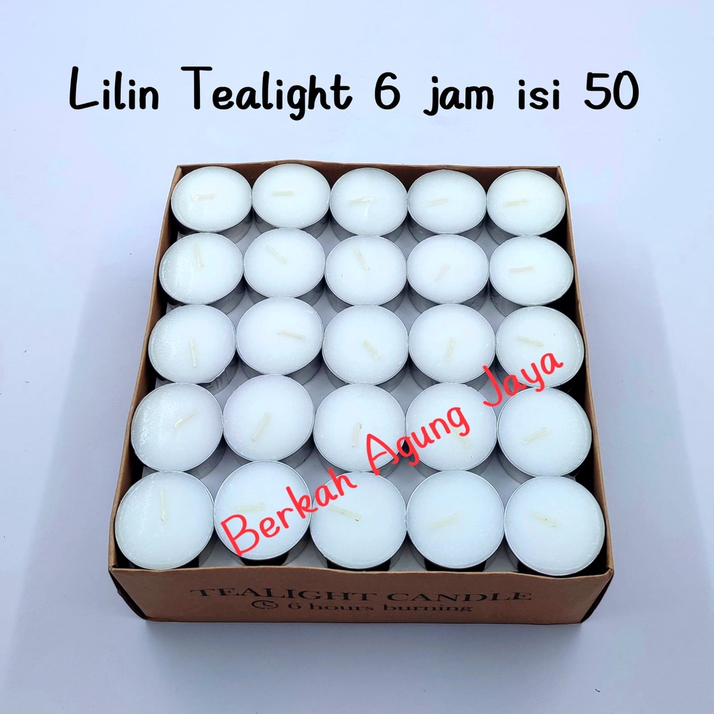 Lilin Tealight / Lilin Aromaterapi 6 jam isi 50 pcs