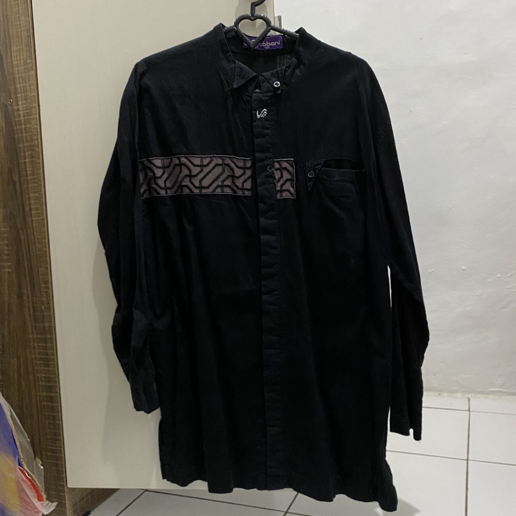 Preloved Baju Koko Pria Rabbani Lengan Panjang