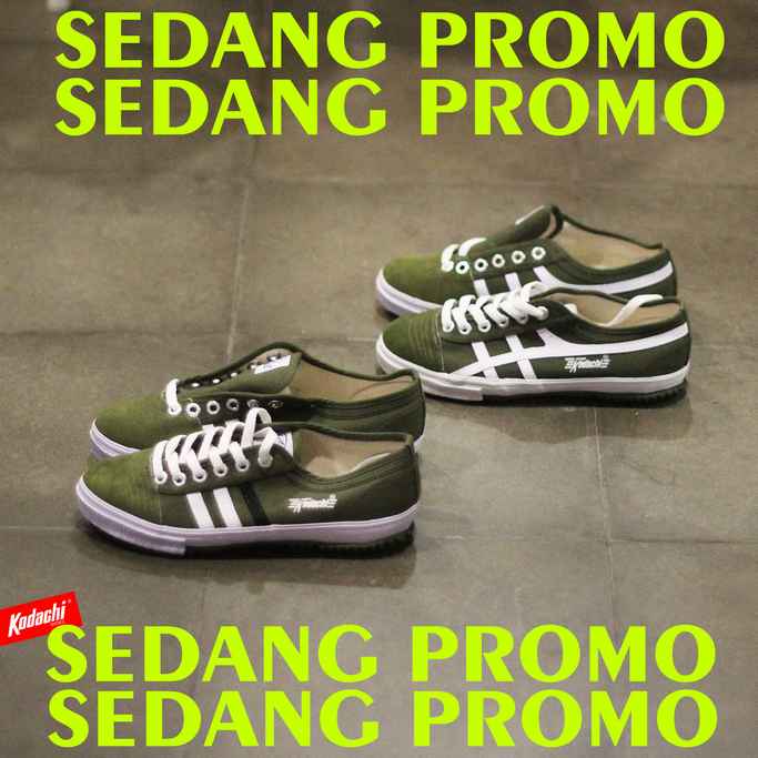 PROMO TERBAIK!! Sepatu Kodachi 8172 Army Hijau Versus 8175 Army Hijau - Sepatu Kodachi Olive Green/H