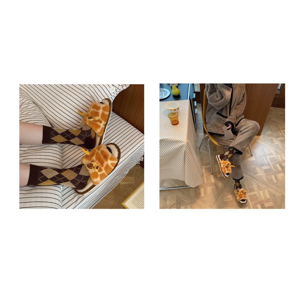 SANDAL RUMAH JERAPAH GIRAFFE SEPATU KAMAR IMPOR LEMBUT SLIPPER