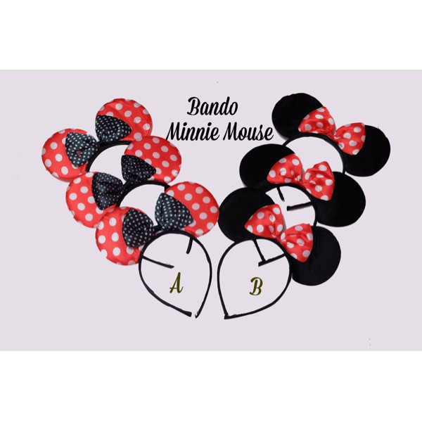 PROMO BANDO MINNIE MOUSE / BANDO KUCING / BANDO KELINCI SANGGUL RAMBUT