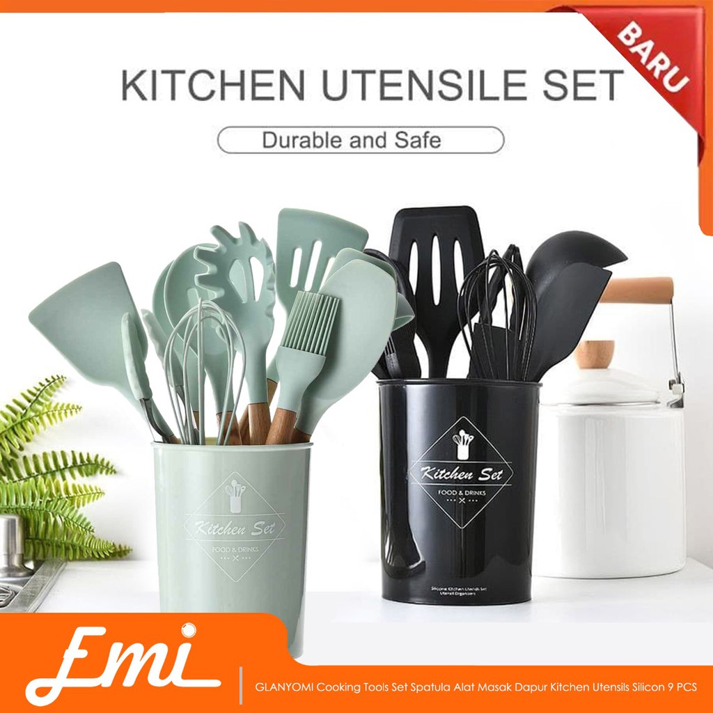 Cooking Tools Set Spatula Alat Masak Dapur Kitchen Utensils Silicon