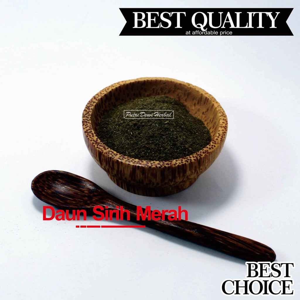 

Daun Sirih Merah Bubuk 500 Gram- Ground Celebes Pepper - (Piper ornatum Powder)