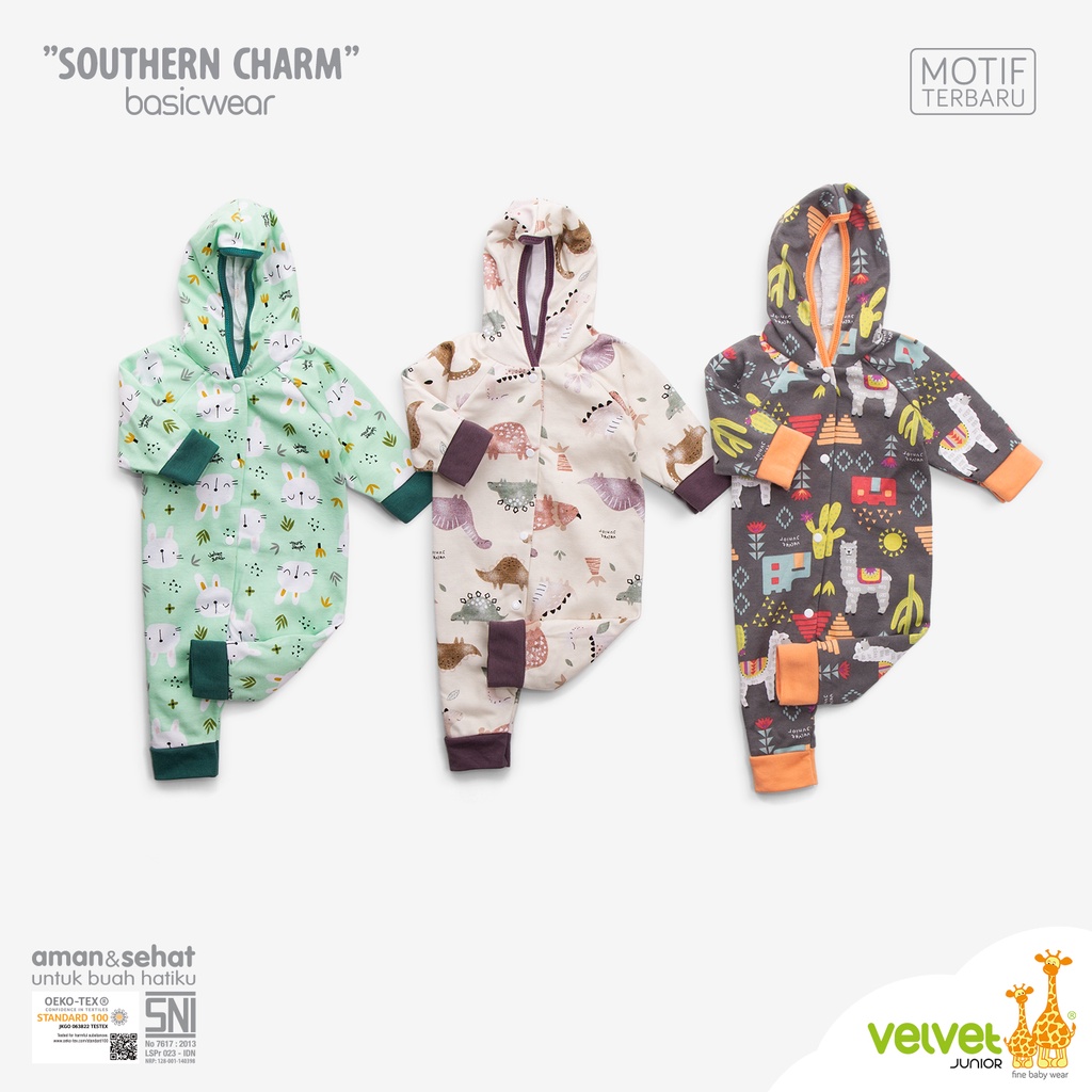 Velvet Junior Jumper Panjang 3 set