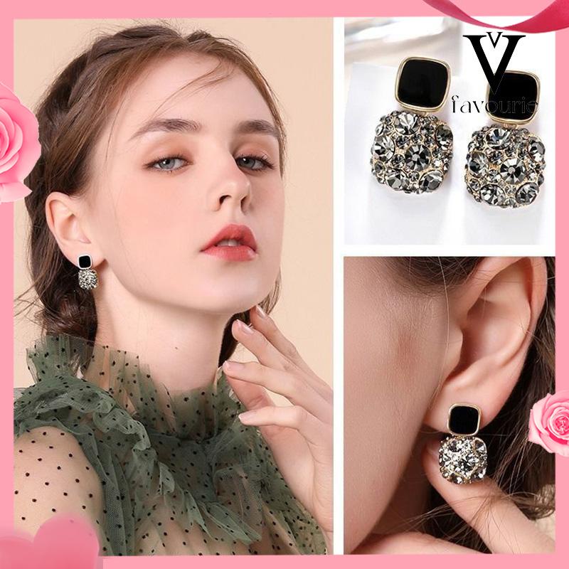 [COD]Anting Retro Mewah Siswa Perempuan Sederhana Temperamen Fashion Anting Murah Hati-FA