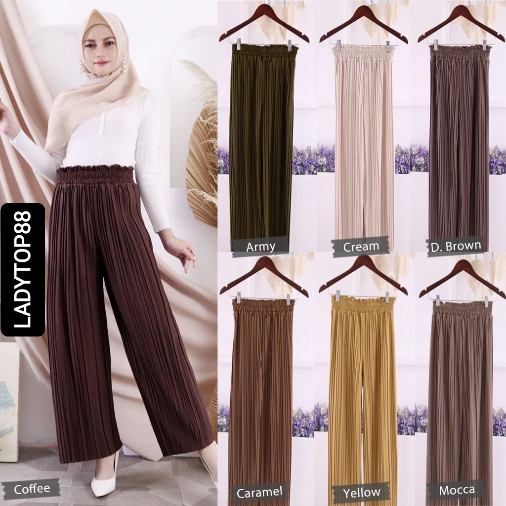 KULOT PLISKET PREMIUM // PLEATED PANTS DEWASA