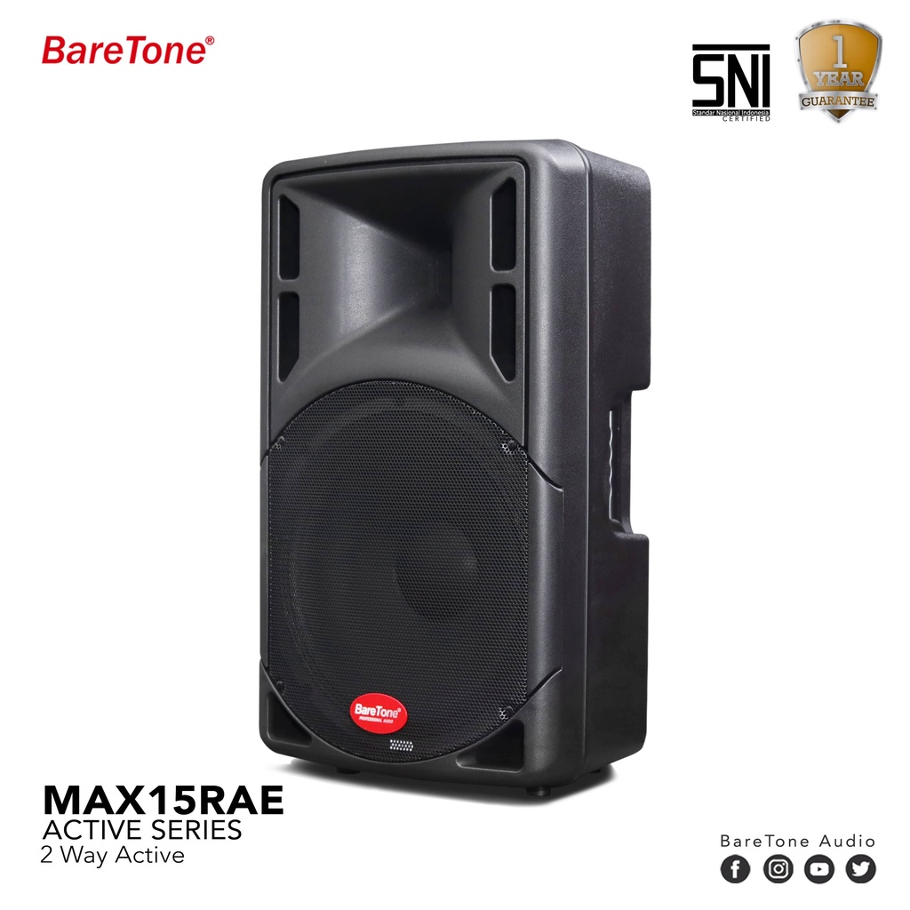 Speaker Baretone 15" Active with Speakon MAX15RAE Original