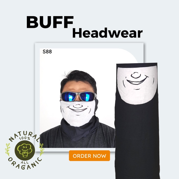 Buff Headwear super stretch adem Headwear Elastis S88 Badut 5