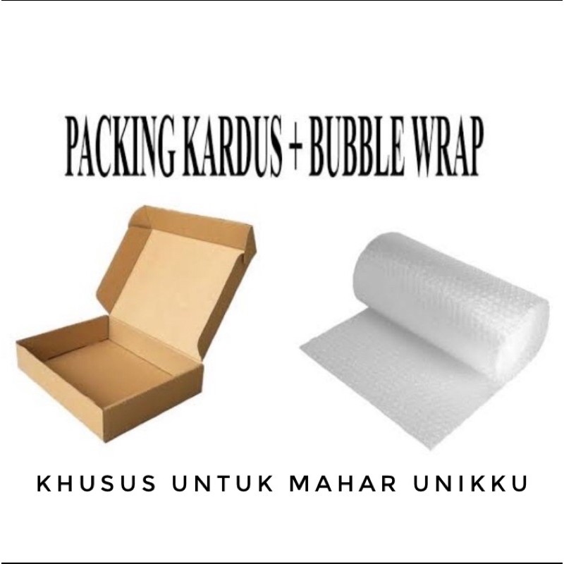 

kardus dan buble wrap khusus mahar unikku
