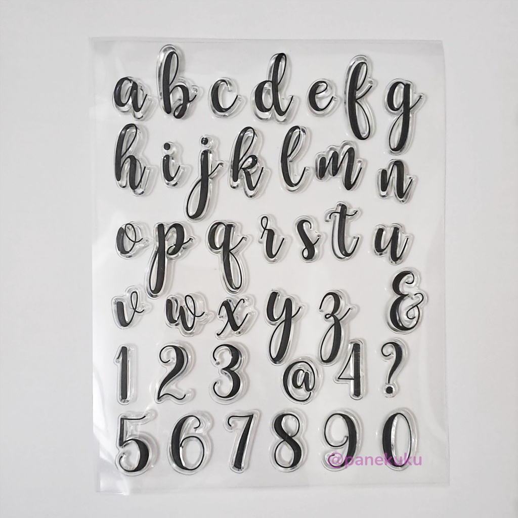 EMBOSSER HURUF FONDANT 2/ Alat cetakan stamp dekorasi kue/ stempel huruf kecil alfabet/ besar/ kapit