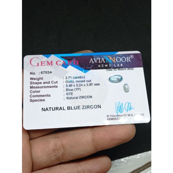 natural blue zircon memo lab