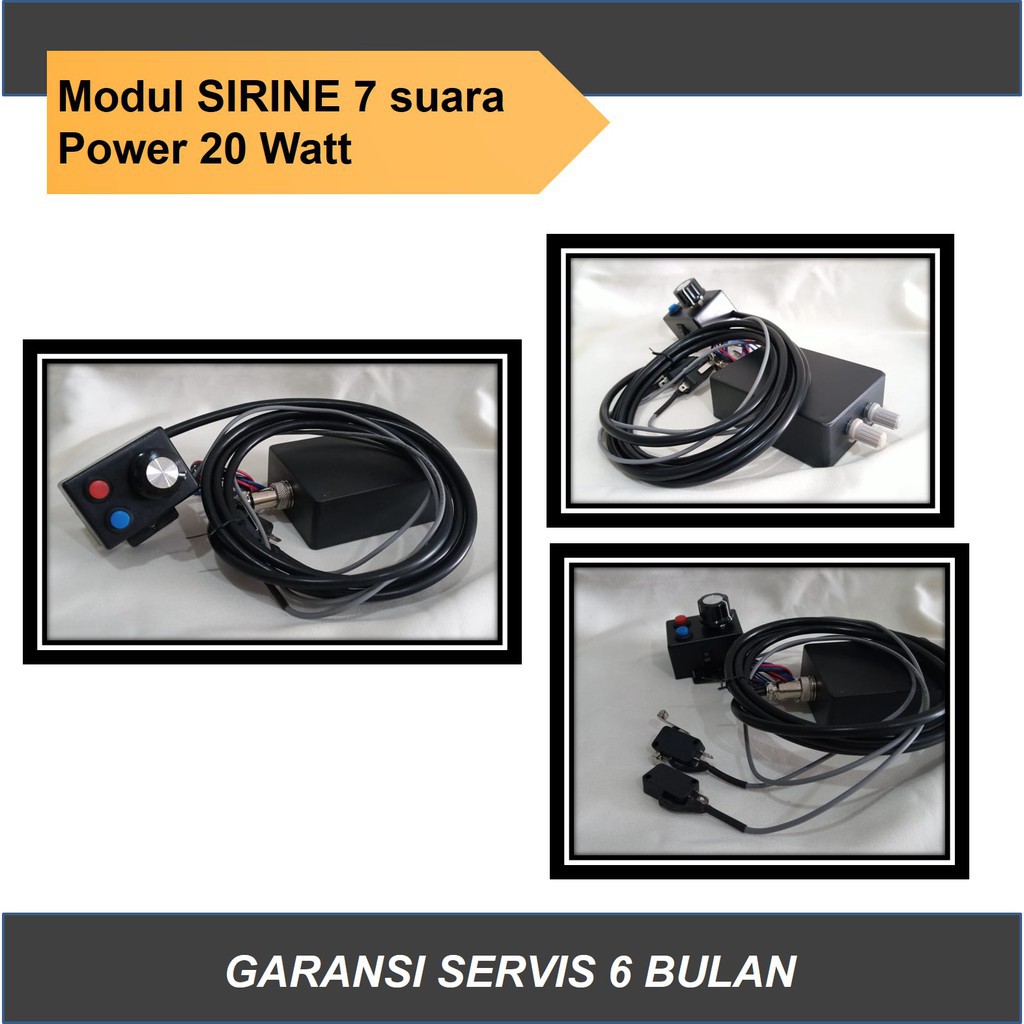 Sirine 7 suara 20 watt, sirene klakson TOA rakitan patwal polisi motor dual tone murah GARANSI