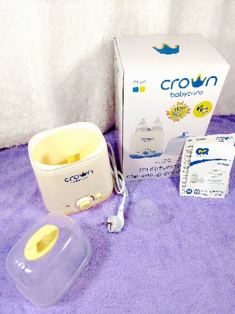 Crown Baby 2 Bottles Multi Function Electric Steam Sterilize CR 388 Steril Botol Susu