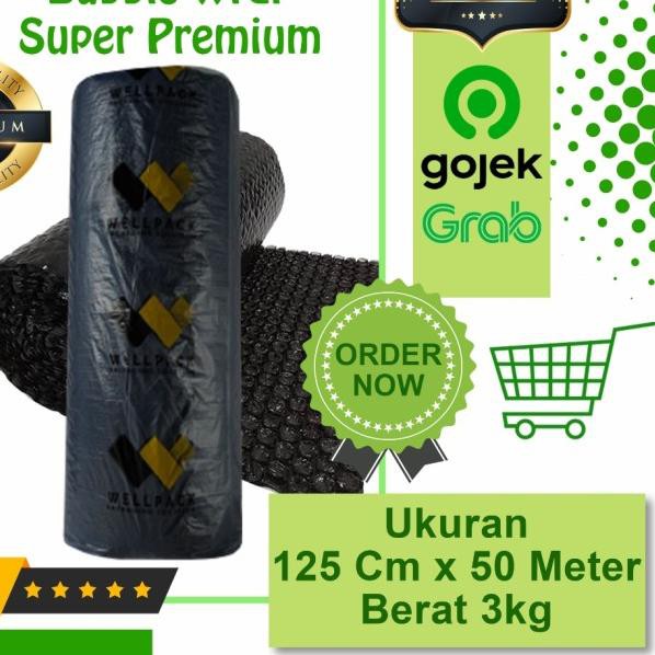 

♚ Plastik Bubble Wrap Hitam Wellpack Super Premium ➫
