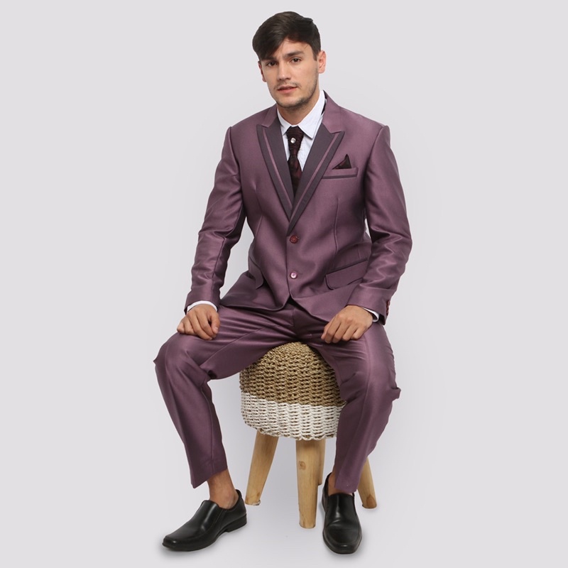 WEDDING SUIT SETELAN JAS CELANA PRIA PENGANTIN SEMI WOOL