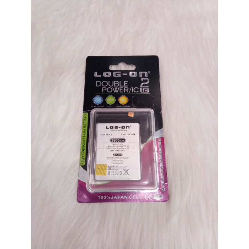 BAT BATT BATERAI BATTERY BT LOG ON DOUBLE POWER ASUS ZENFONE 2 5,5IN C11P1424 3800MAH