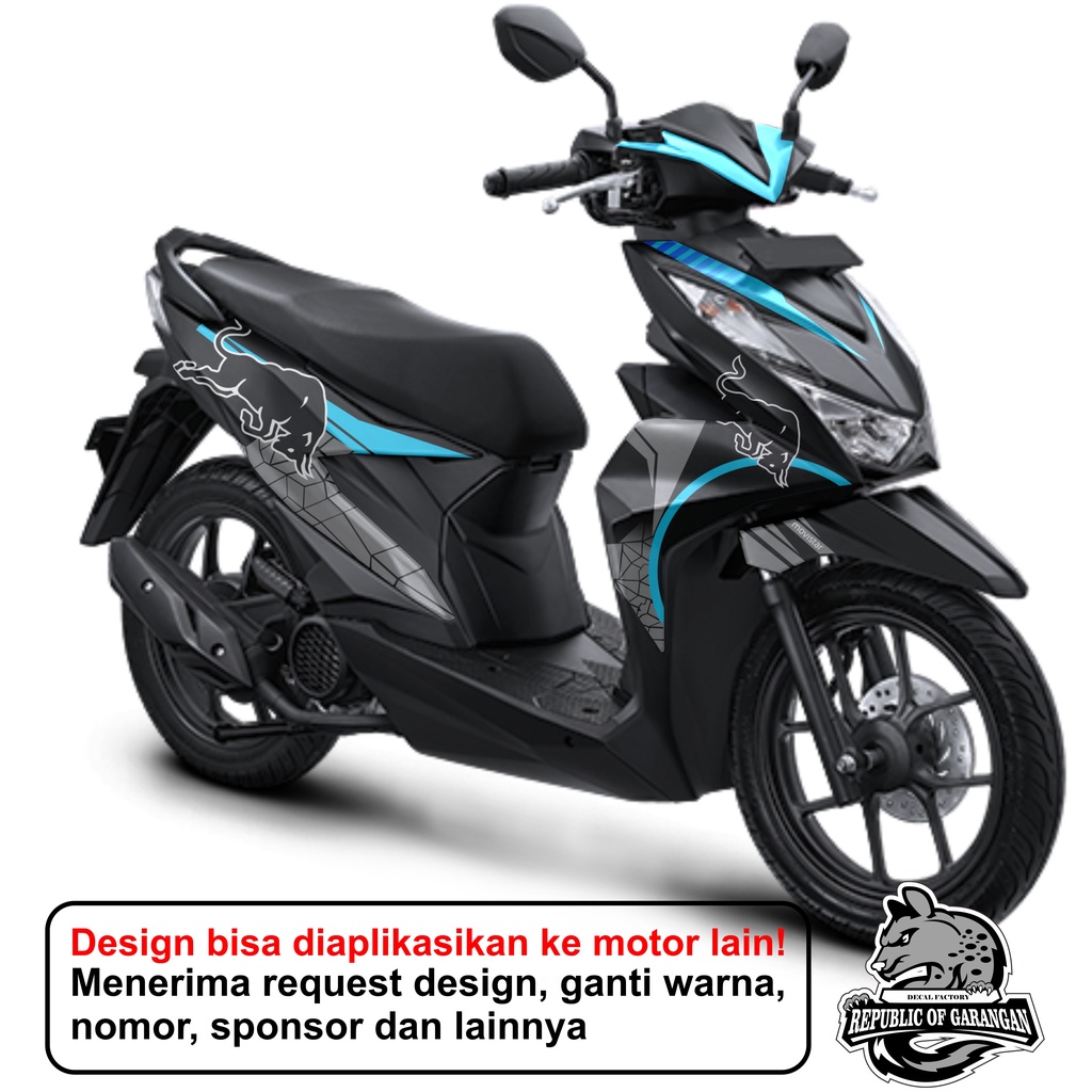 Decal sticker full body BEAT new fi 2020 Deluxe techno - dekal stiker beat 2020 redbull