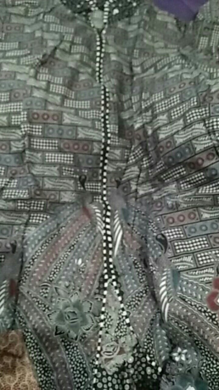 Baru Atasan Wanita Batik Tunik Ziper