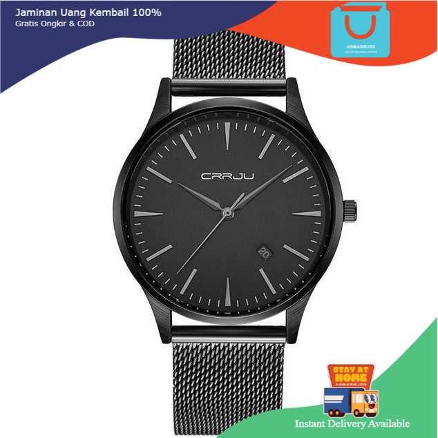 CRRJU ORIGINAL Jam Tangan Analog Pria Stainless Steel - CJ-2135