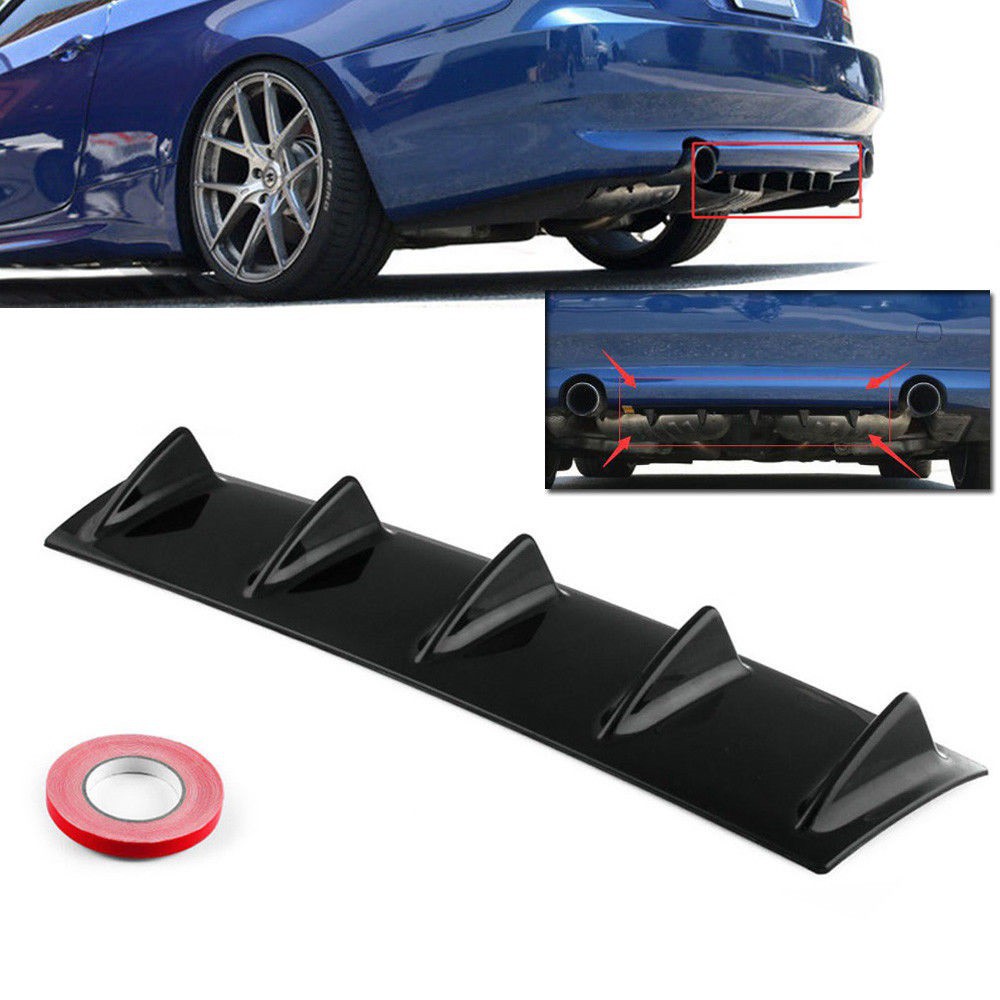 Rear Bumper Spoiler Universal Bumper Diffuser Extender Body Kit BELAKANG RACING