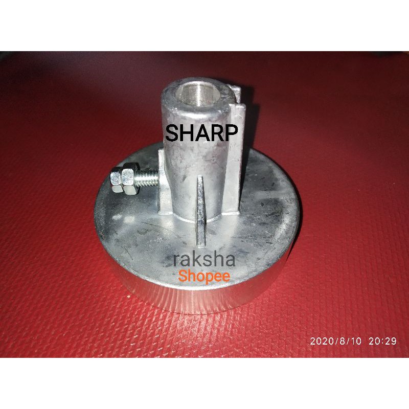 PULLY AS TABUNG DINAMO SPIN MESIN CUCI SHARP AS TABUNG 12MM,AS DINAMO 10MM