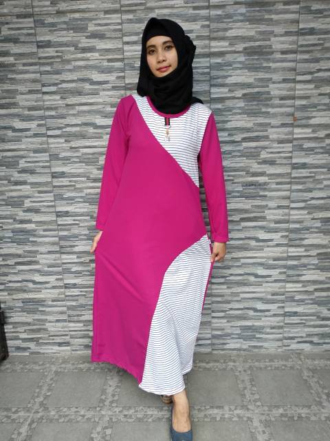 Gamis Kaos Babyterry - Gamis Modern