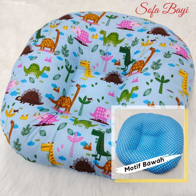 Sofa Bayi/Sofa Bayi Empuk/Sofa Bayi Multifungsi/Sofa Bayi Murah/ Sofa Bayi Jumbo-DINOSAURUS BIRU