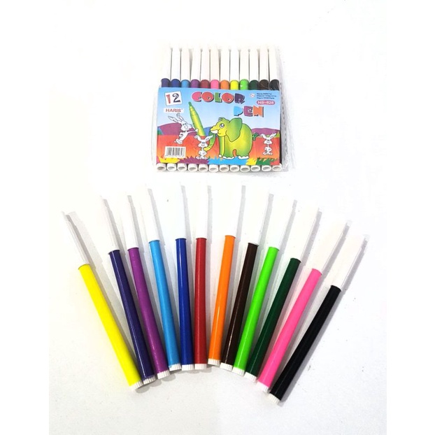 

Harga Grosir (1packs/12pcs Warna ) Spidol Warna Coloring Marker SQ-838