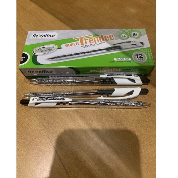 

[V-AZW ♥☞] (12pcs) Pulpen Flexoffice Trendee 0.5mm Cetekan Hitam / Biru / Merah-banyak diminati