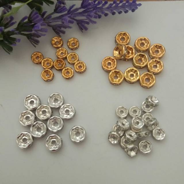 

Specher Pembatas mutiara Gold & Silver 6-8