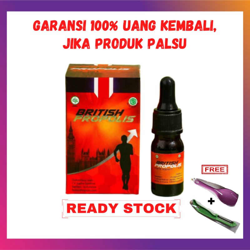 British Propolis Asli 100% Original Obat Herbal Tradisional Kids Suplemen Madu Bajakah Gurah Koleste