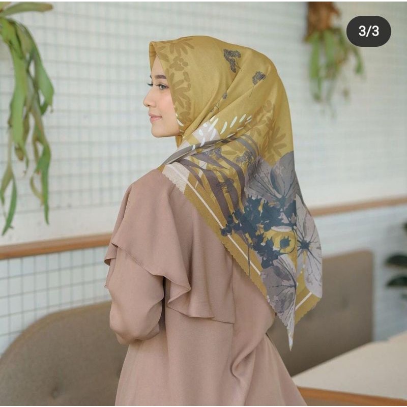 Hijab denay segi empat Lasercut MS Hijab /kerudung motif terbaru-MS 25