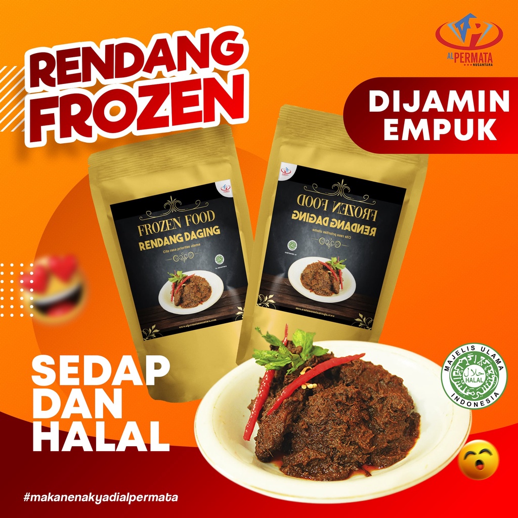 Jual Rendang Sapi 250 Gram Premium Lezat Halal Shopee Indonesia