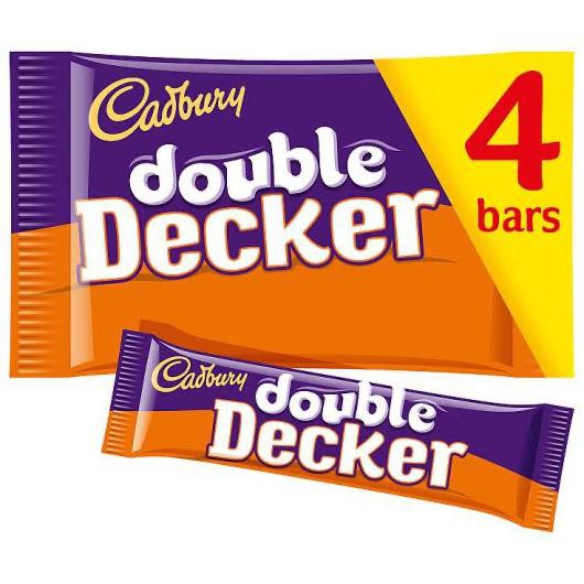 

PROMO CADBURY DOUBLE DECKER CHOCOLATE BAR ISI 4PC COKLAT CADBURY NOUGAT