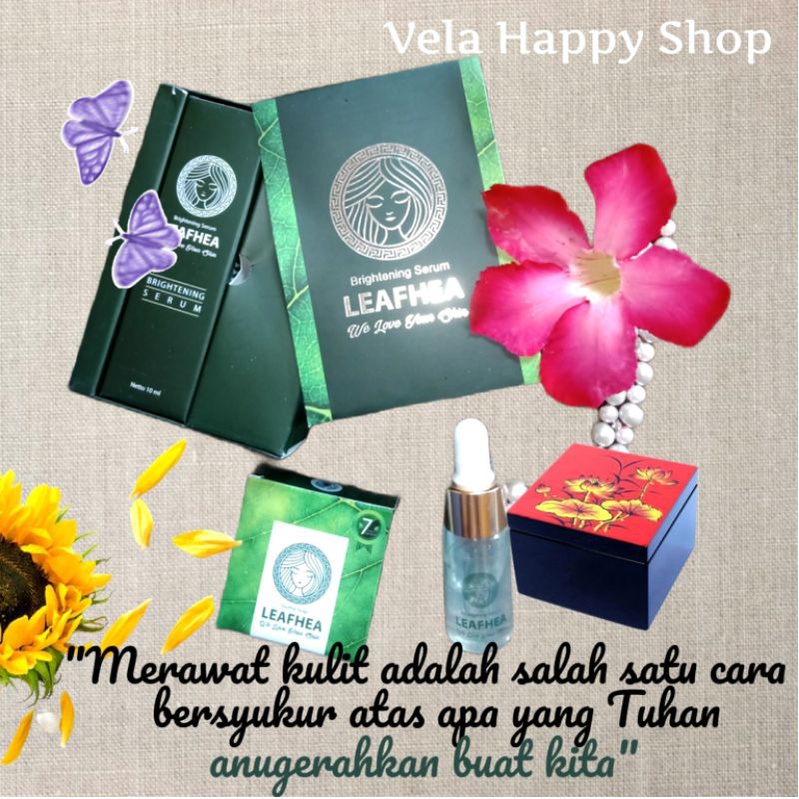 LEAFHEA PAKET GLOWING//1pcs sabun + 1pcs brightening serum//Original  BPOM