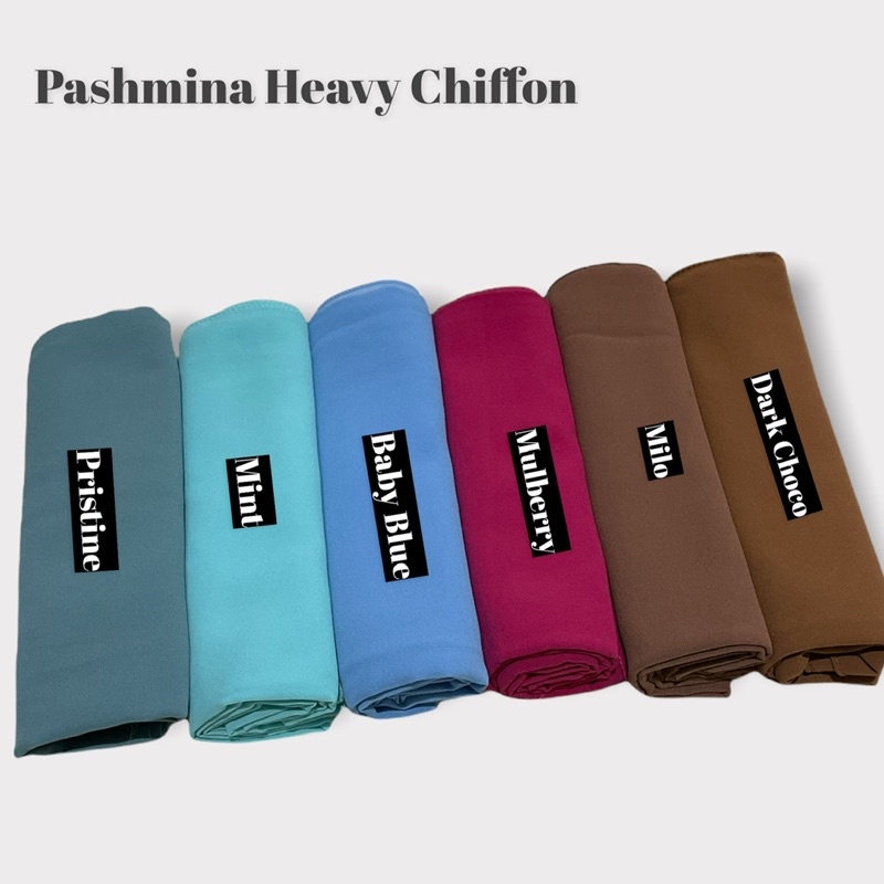 PASHMINA TURKISH HEAVY CHIFFON / Pashmina  Turkish PART II