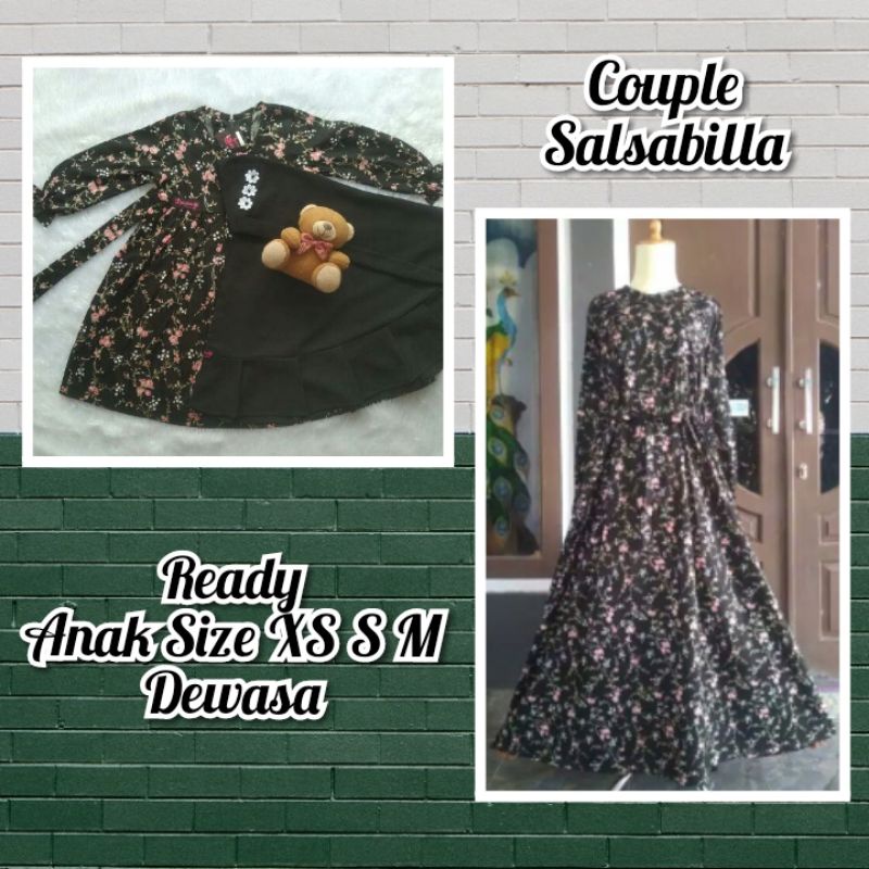 Maxi Dress Muslimah Real Pict Bahan Katun Jepang Premium Japan Design Bisa Couple Ibu dan Anak