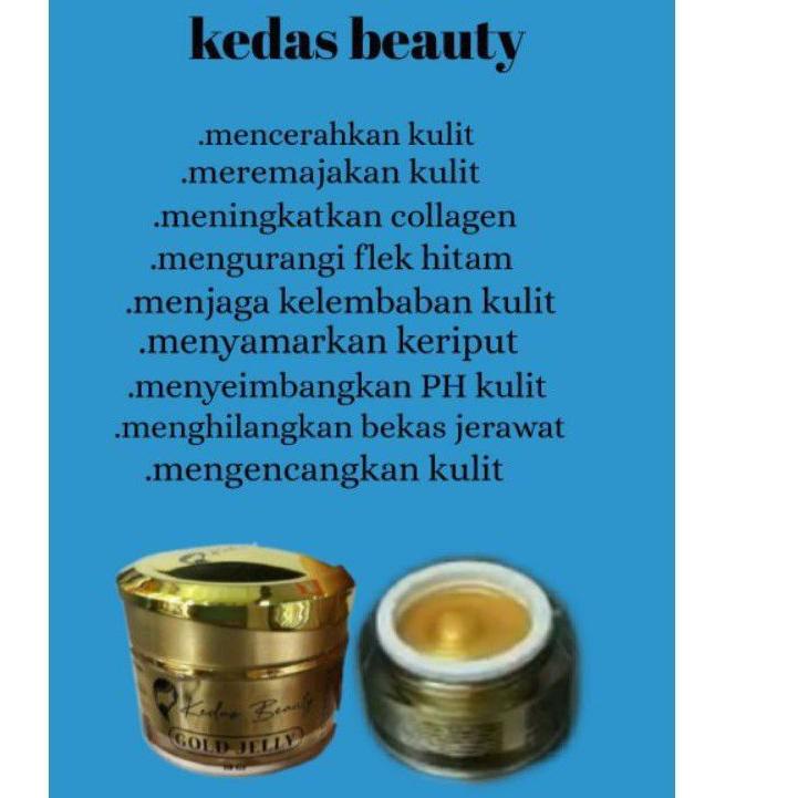  3.3 (Ready Siap Kirim) Gold Jely Kedas Beauty Original 100% Pemutih Wajah BPOM Aman Bumil Busui Remaja [KODE BARANG 458]-8