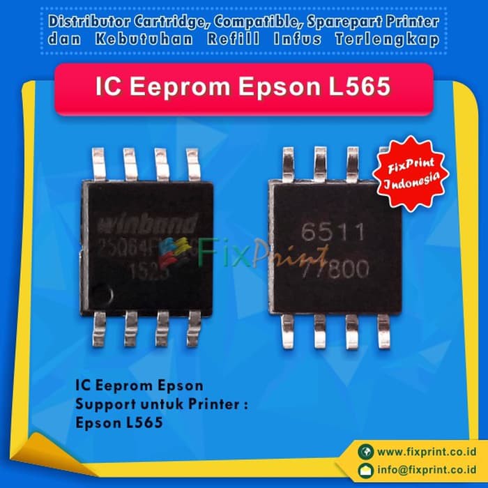 Jual Ic Eprom Epson L565 Ic Eeprom Reset Epson L565 Resetter Epson L565 Fps2219 Indonesia 3900