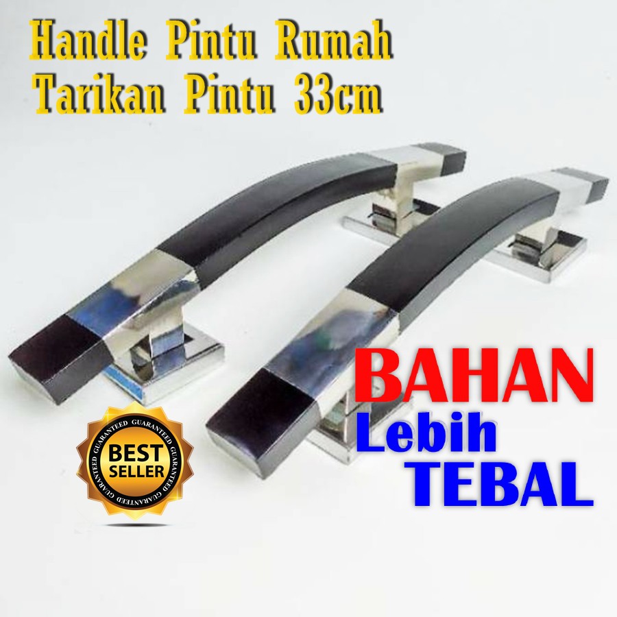 BISA COD Handle Pintu Rumah 33cm Kupu Tarung Door Pull Kunci Pintu Gagang Pintu Tarikan Pintu Hitam