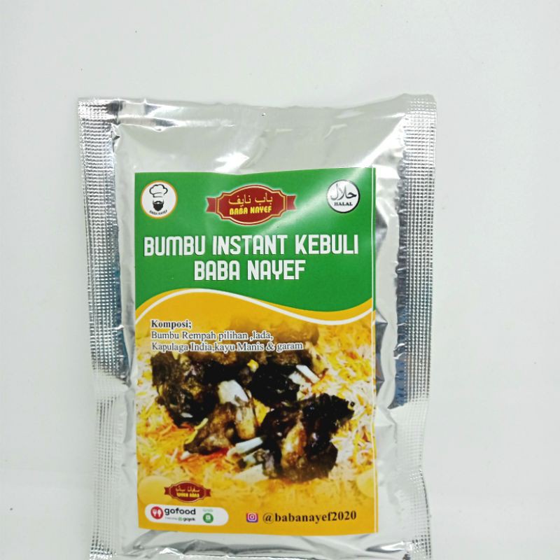 

Bumbu Instan Nasi Kebuli Baba Nayef 100gr | Bumbu Masak