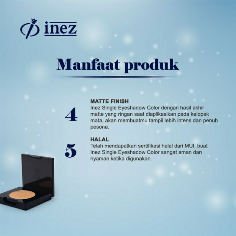 INEZ Single Eyeshadow Color / Eye Shadow