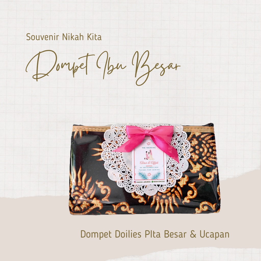 souvenir Pernikahan dompet pouch batik murah oleh oleh khas solo Jogja