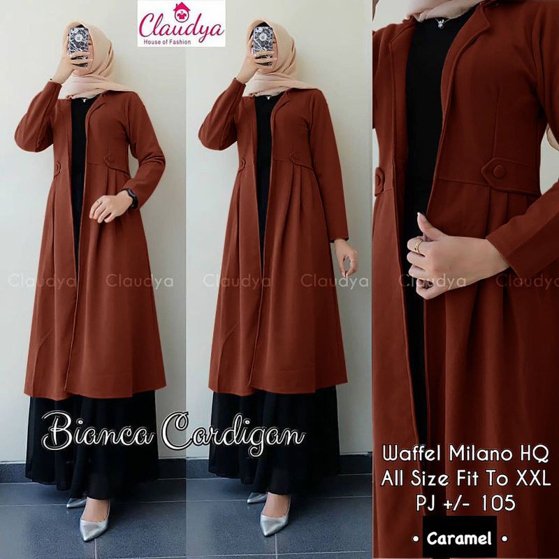 AM - Bianca Cardigan Blazer Wanita Korea Outer / Vika Cardy Long Cardigan Panjang Wanita