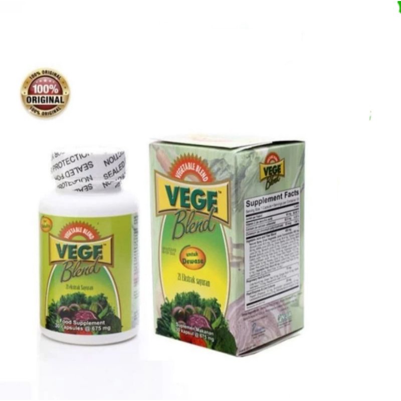 vegeblend 21 extract sayuran dewasa / adult isi 30 kapsul / suplemen