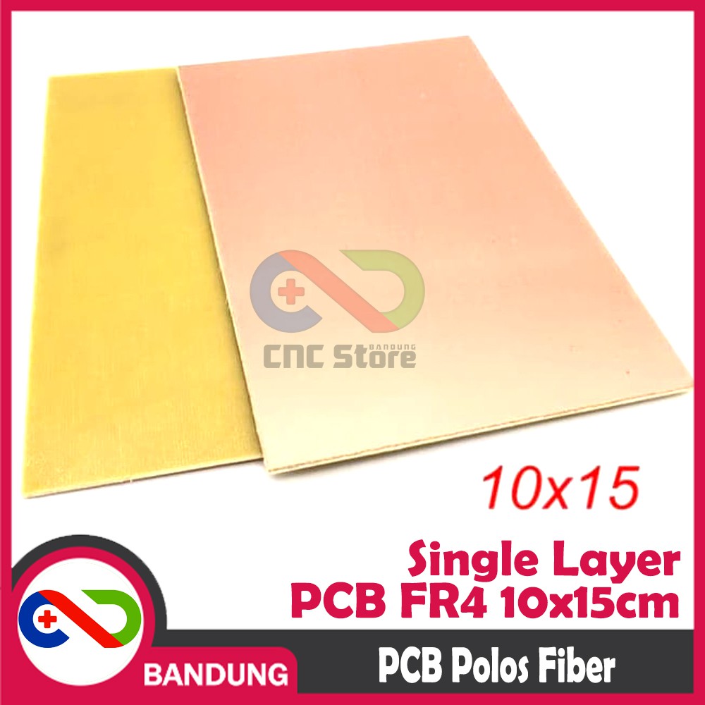 PCB POLOS SINGLE LAYER FR4 FIBER 10X15CM PCB KOSONG CETAK SATU SISI HQ