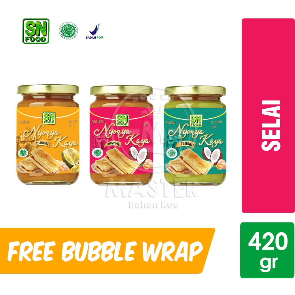 

Selai Roti Toast Nyonya Kaya SN Food / Fruit Jam [Botol Kaca 420gr]