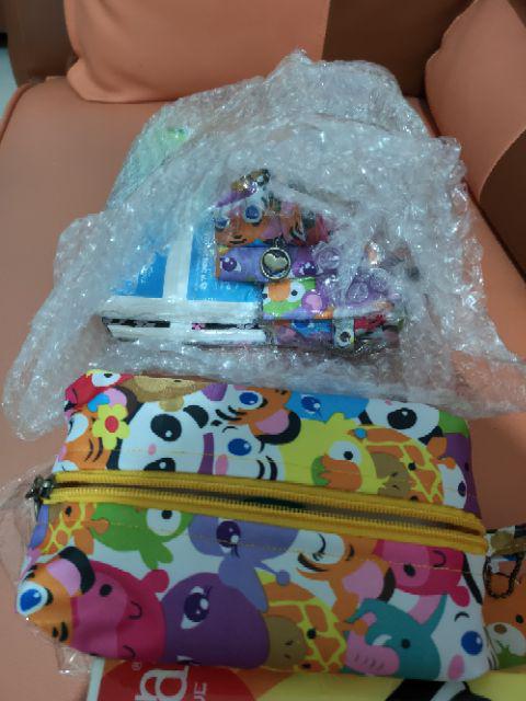 Tempat Tissu 2 In 1 Cover Tisu Basah Dan Kering / Tisu Travel / Pouch Tissue