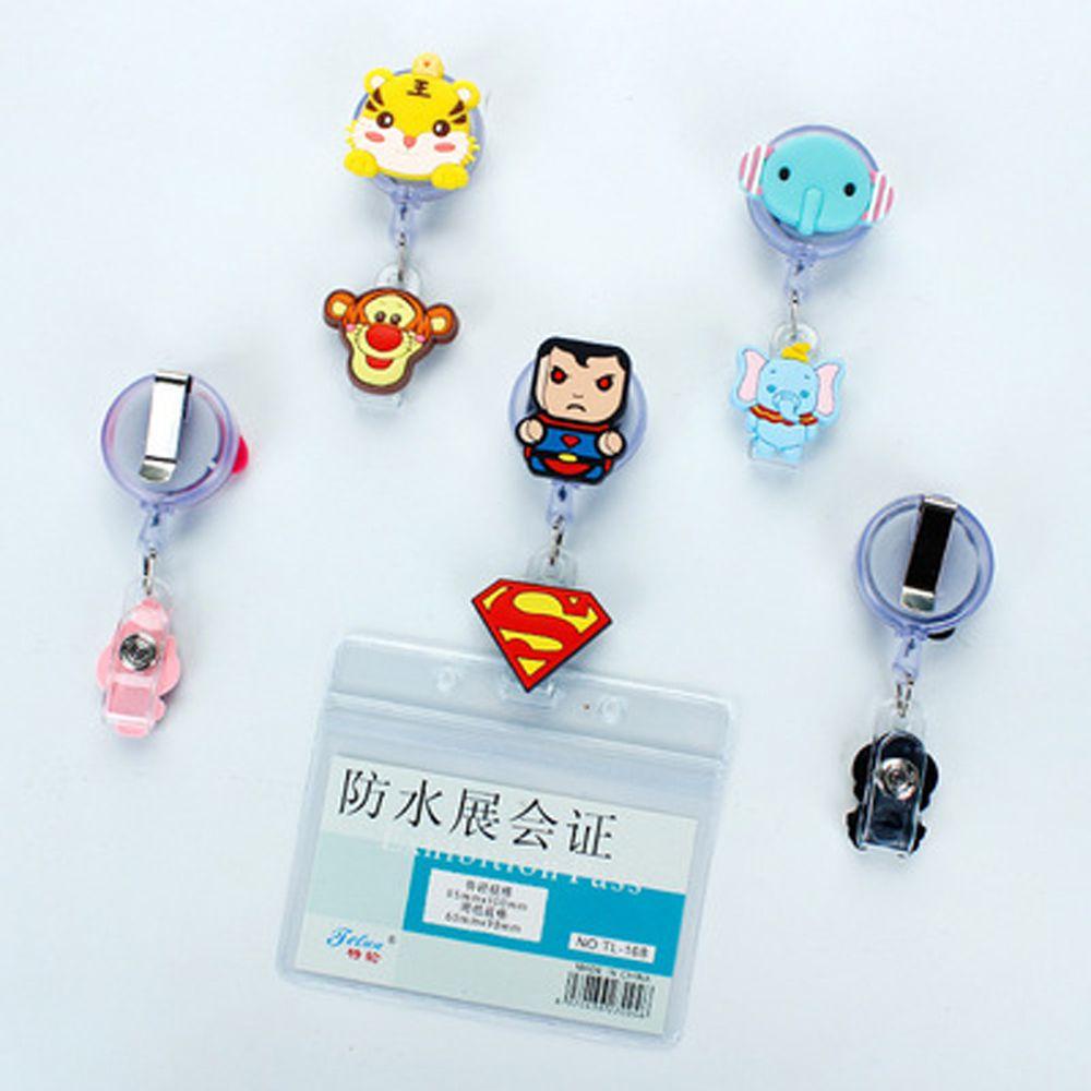 Nickolas1 Retractable Badge Reel Lucu Silicone Name Tag Perawat Dokter Card Holder Badge Holder Name Card Holder